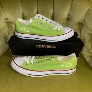 Vintage NEW Converse FIS All-Star Ox Size 8 M 10 W Green Chuck Taylor Low Top​​